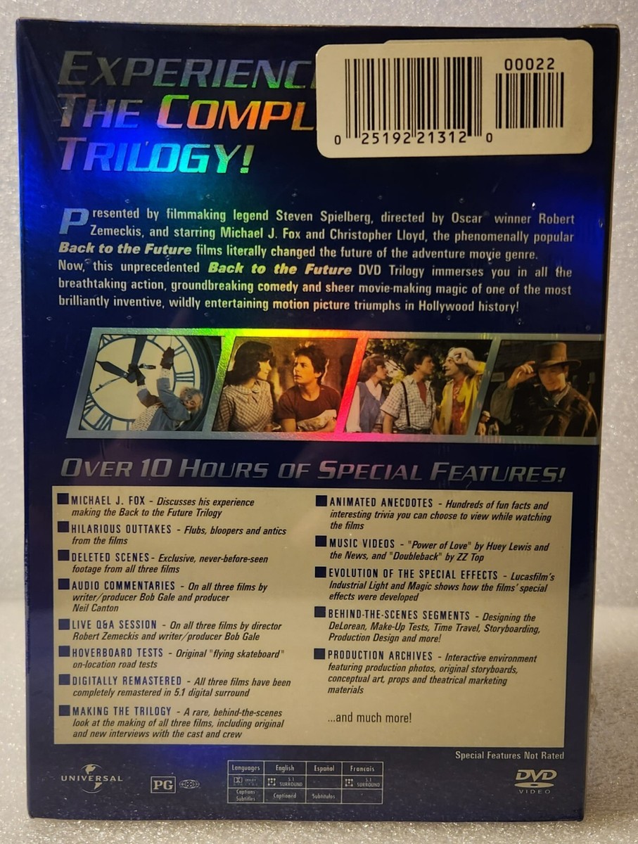 Back to the Future Trilogy (DVD, 2002, 3-Disc Set, Full