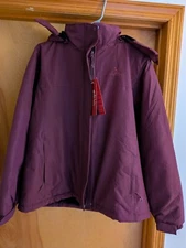 CAMEL CROWN Women's Ski Jacket Winter Snow Coat Warm Fleece Waterproof size L