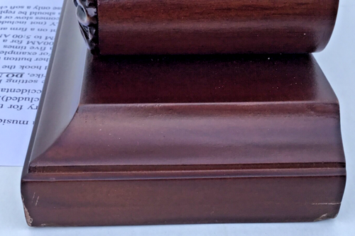 Wooden Westminster Chime Mantel Clock by Widdop W2860 - Corners Marked & No Box - Picture 18 of 24