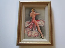 RUTH BELLITTO  PAINTING AMERICAN MID CENTURY PINUP GIRL PRETTY WOMAN MODEL 1950