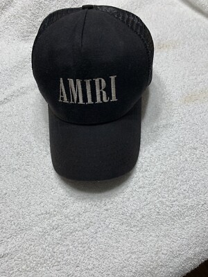 Amiri. Black embroidered Trucker/baseball cap 15071 Used | eBay display picture 2