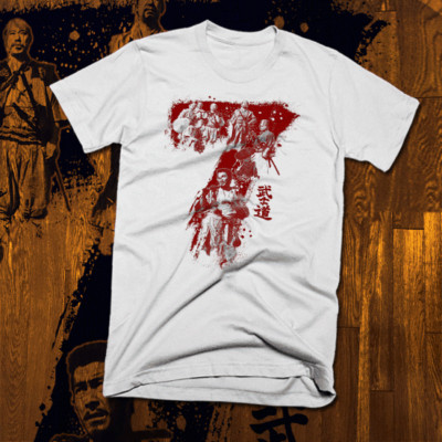 Samurai T-Shirt Bushido Kanji Ronin Akira Shogun Warrior Japanese Retro Vintage