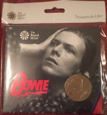 2020 Music Legend David Bowie £5 FIVE POUND Coin BU Royal Mint Pack...