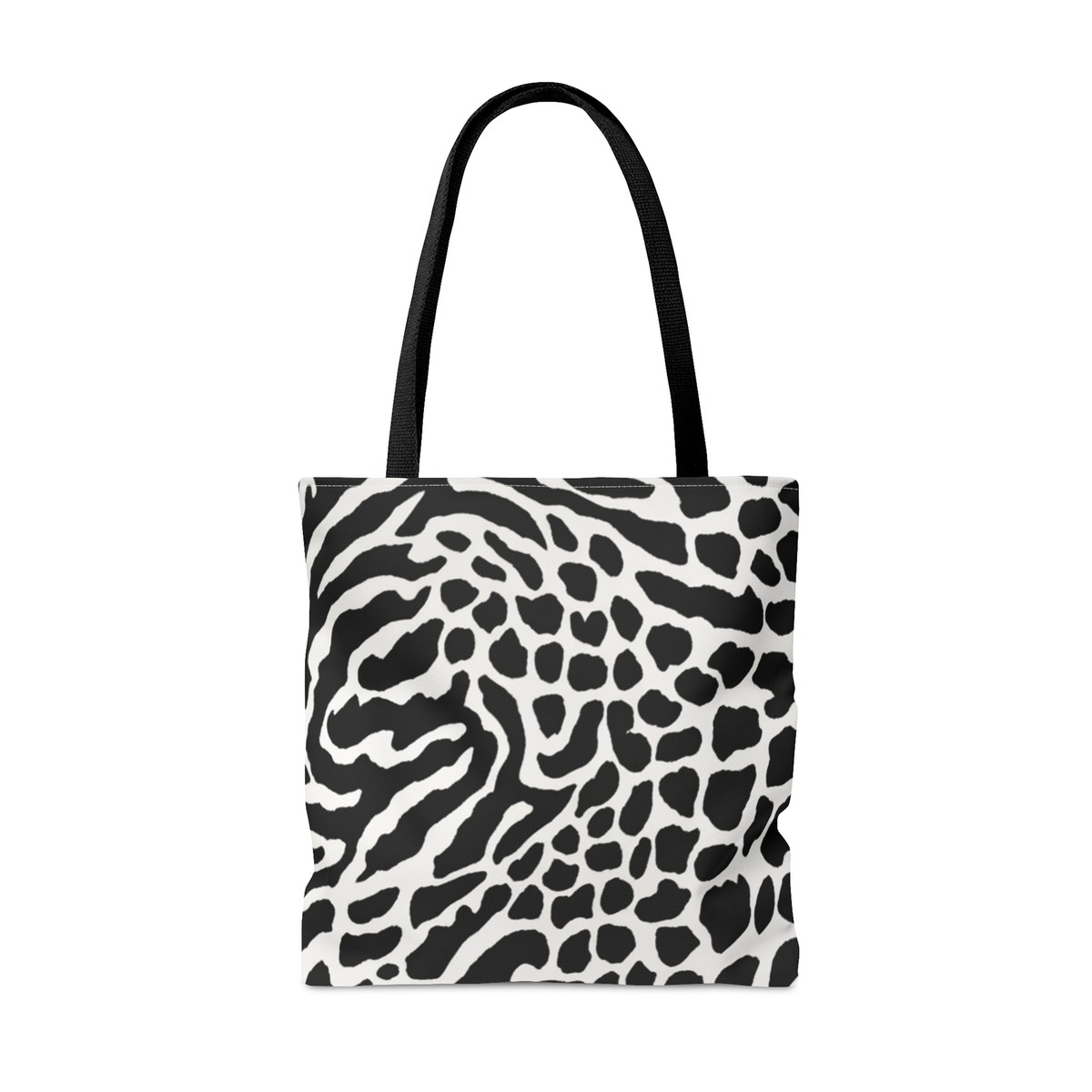 Zebra Print Tote Bag - Monochrome Safari Style, Trendy Animal