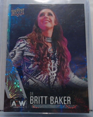 2021 UPPER DECK FIRST EDITION AEW PYRO DR BRITT BAKER #11 MSK