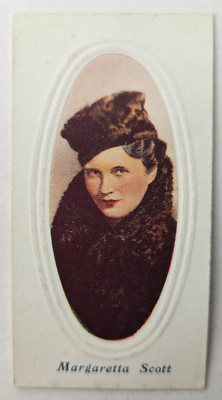 1936 Godfrey Phillips Screen Stars Embossed Series A #39 Margaretta Scott (A)