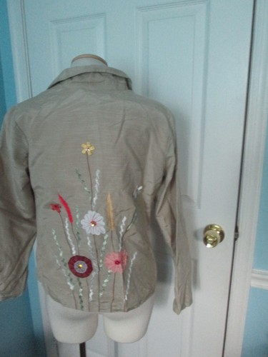 indigo moon embroidered jacket xsmall #217 - Picture 3 of 4