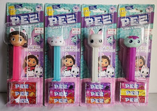 Gabby's Dollhouse Pez Candy & Dispenser Pandy Paws Mercat Cakey Cat 4 Set NIP
