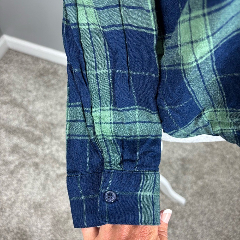 Splendid Plaid Wrap Blouse Size S