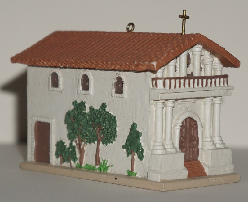 Vintage Mervyns California Missions Ornament SAN FRANCISCO DE ASIS