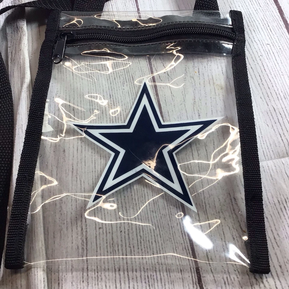 Dallas Cowboys, bolso transparente con cordón/ticket con cremallera Foto 2 de 4
