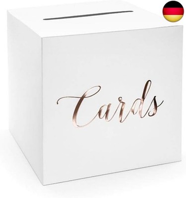 PartyDeco Geschenkbox, Gastgeschenk, Hochzeitsbox, Geldbox, Kartenbox - 24 x 24