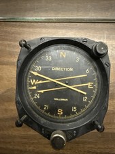 Kollsman Direction Gauge Fascination No 88-c-857  Us Navy Square D Vintage 🔥