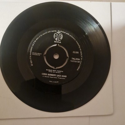 CHRIS BARBER'S JAZZ BAND Petite Fleur / Bugle Boy March UK Pye 7'' vinyl record
