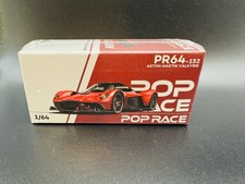 Poprace 1/64 ASTON MARTIN VALKYRIE SATIN MARINA RED DIECAST MODEL 