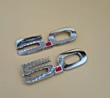 TWO OEM 2015-2018 MUSTANG FENDER 5.0 EMBLEM BADGE #FR3B-16C149-AAW