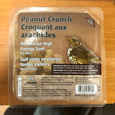 Heath Outdoor Products Peanut Crunch All-Season High Energy No-Melt Suet 11 oz