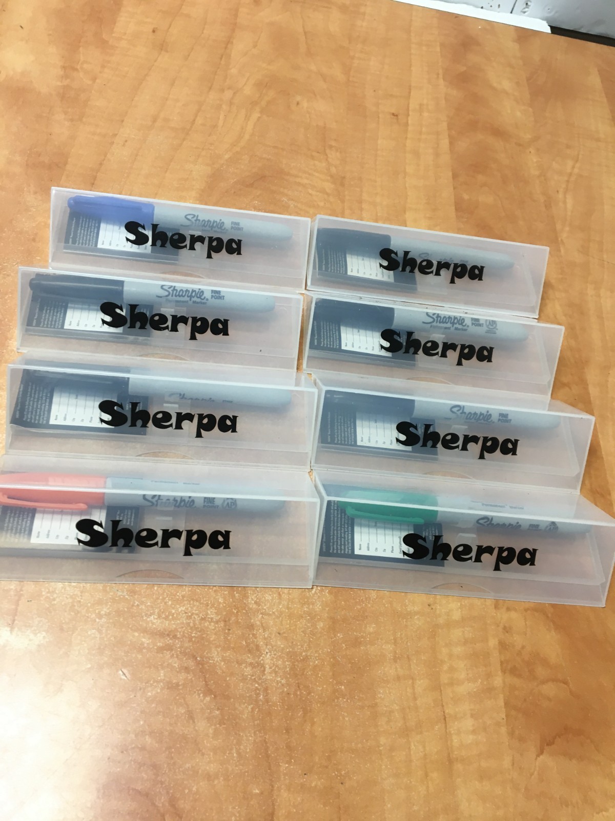 Sherpa Sharpie Fine Point Case Lot of 8 Holds Two Markers (one included)