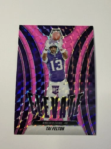 2025 Panini Mosaic - Elevate Tai Felton #5 Mosaic Pink Fluorescent Prizm (RC)