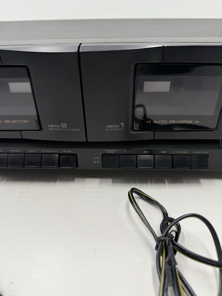 Optimus Home Stereo Double Cassette Tape Deck Sct-49 Dual Tapes