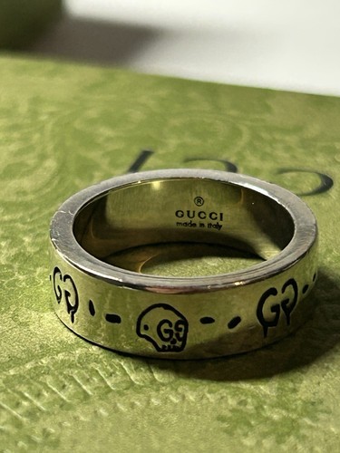 Gucci Ghost Ring 925 Silver Size 13