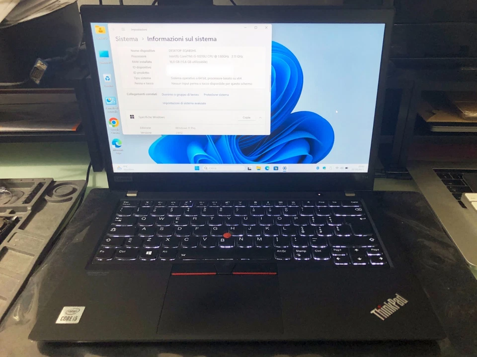 Lenovo ThinkPad T14 G1 · i5-10210U · 16GB · 512GB, foto 1 di 5