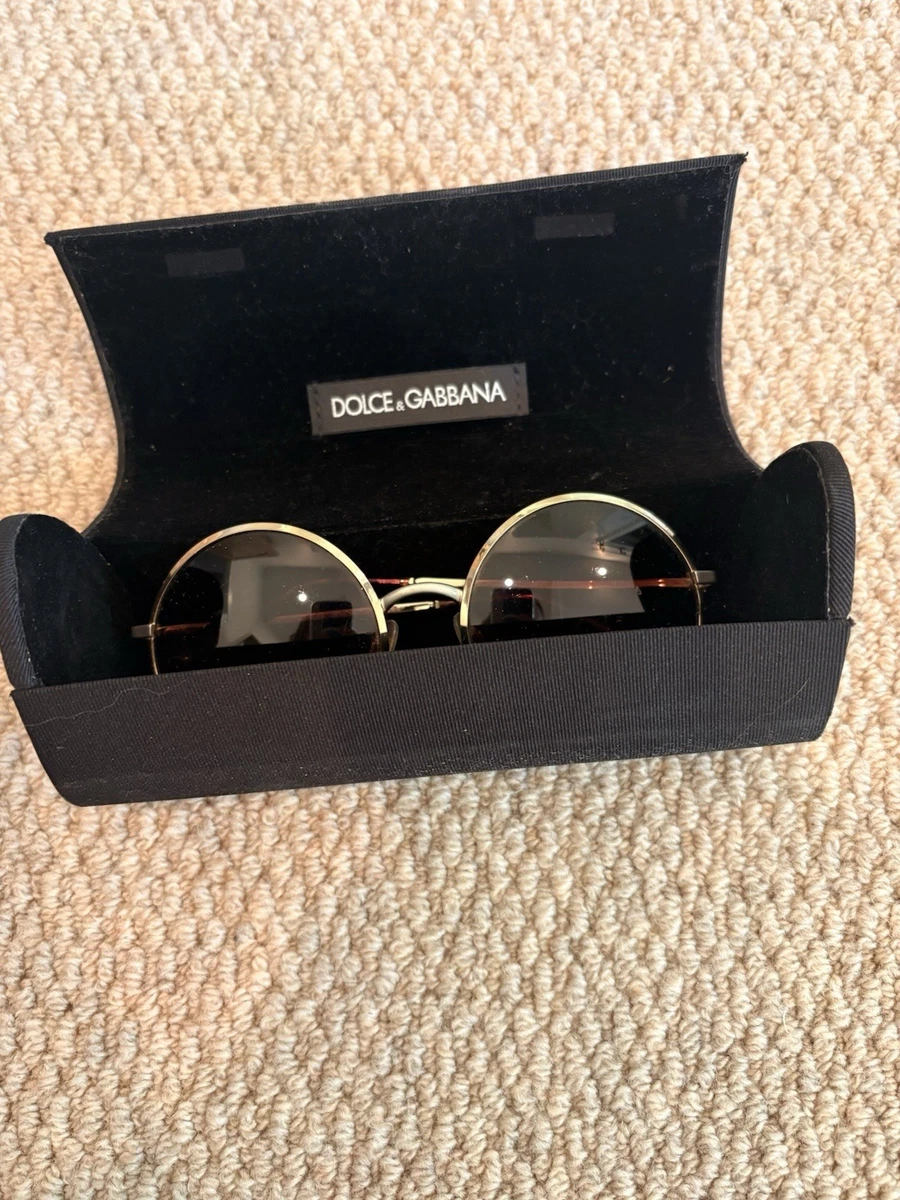 Dolce&Gabbana Gold Round Sunglasses for Women for sale | eBay display picture 2