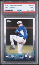 Topps 2015 Archives Will Ferrell RC Insert #WF-9 Dodgers Graded
