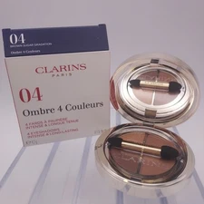Clarins 4 Eyeshadows Intense Long Lasting 04 BROWN SUGAR GRADATION 