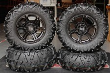 RANGER XP1000 28" BIGHORN 2.0 RADIAL ATV TIRE & 14" VIPER BLK WHEEL KIT POL10K