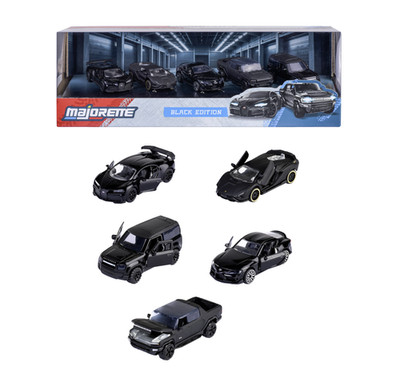 MAJORETTE BLACK EDITION 5-PACK 1:64 COLLECTIBLE DIE CAST MODELS NEW 8502005000
