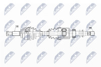 Antriebswelle NTY NPW-RE-198 FüR Renault ScÉNic 4 Dci 110 R9A3