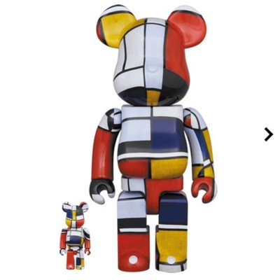 Piet Mondrian BE@RBRICK 100% & 400% Multicolor MEDICOM TOY Unopened
