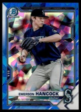 2021 Bowman Chrome Sapphire Emerson Hancock #BCP-78 Mariners