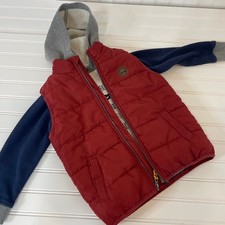 Timberland Boys Pullover Hoodie and Full Zip Vest Size 4