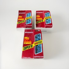 LOT OF 3 VINTAGE SYLVANIA SUPER FLASH BAR 10 COUNT BOXES NIB total 30 Flashes