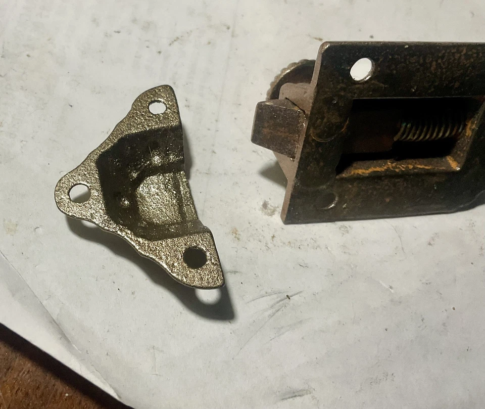 Защелка для двери шкафа шкафа шкафа антикварная оригинальная викторианская декоративная чугунная - Изображение 4 из 4