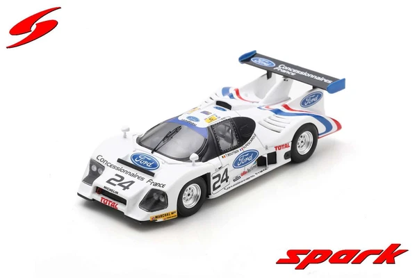 Spark S8466 1/43 Rondeau M 482 Le Mans 24H 1983 Resin Modellauto Weiß-image
