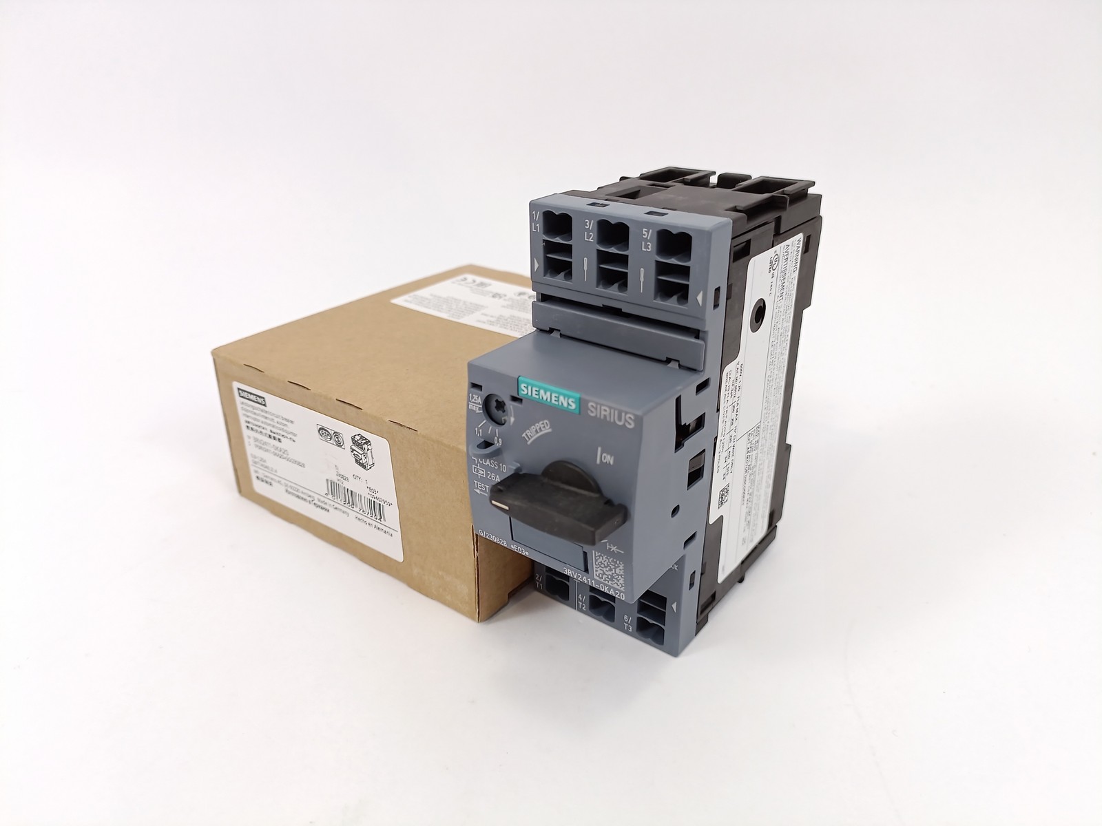 Siemens 3RV2411-0KA20 SIRIUS 3RV2 Motor Protection Circuit Breaker
