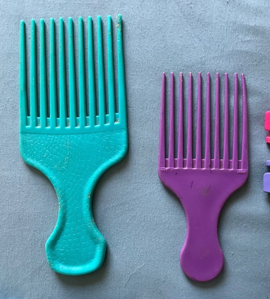 Lote De Colección De Correas De Pelo Plástico Años 80 90 CLIPS PEINES Marcas Surtidas Foto 2 de 4