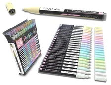 TOOLI-ART Acrylic Paint Markers Paint Pens Special Colors Set For Rock Painting