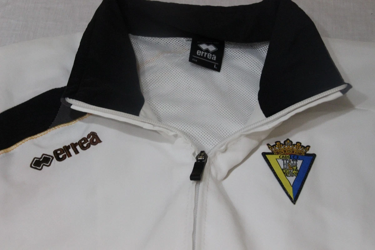 PARTE SUPERIOR CHANDAL OFICIAL CADIZ C.F. ERREA TALLA L BUEN ESTADO COTIZADO