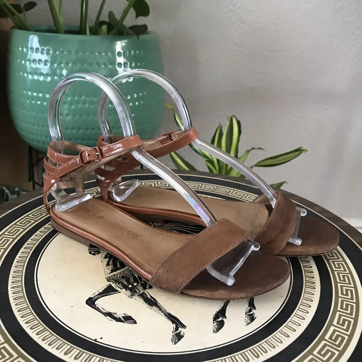 See By Chloe Flat Ankle Strap Sandals Size 36