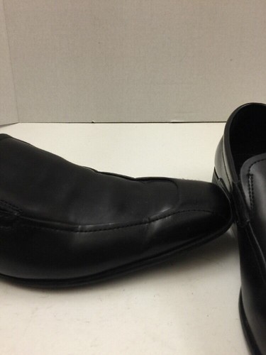 Marc Anthony Size 10 Men's Black Leather Loafers a518 - Picture 4 of 12