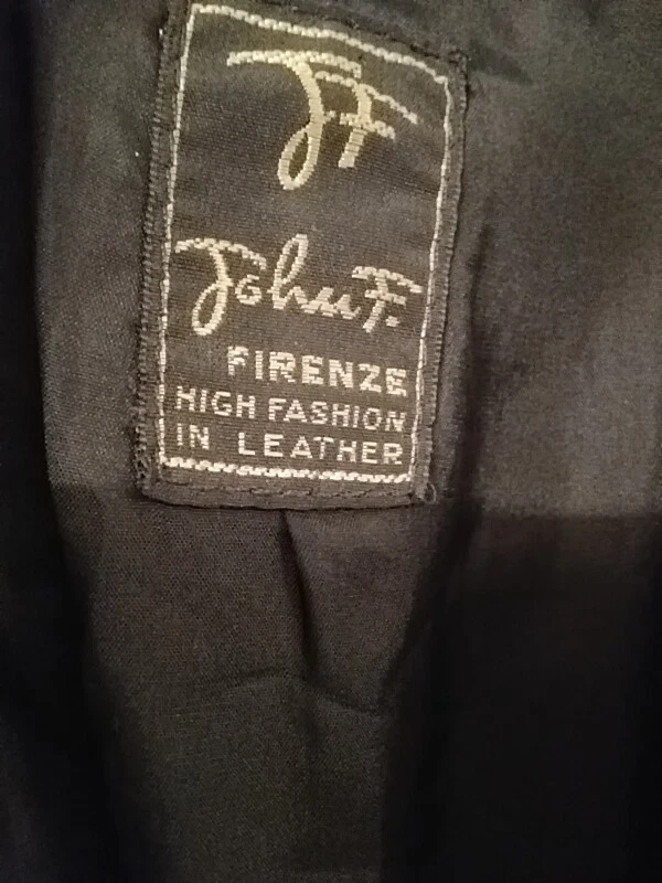 John F Firenze brand women's black suede coat sz 40 Made in Italy lined Vintage - Image 2 of 4