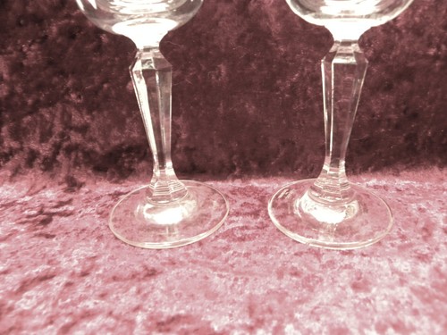 WATERFORD MARQUIS WAT54 Wine Glasses 6 7/8" Crystal Stemware x2 VERY FINE - Picture 3 of 4
