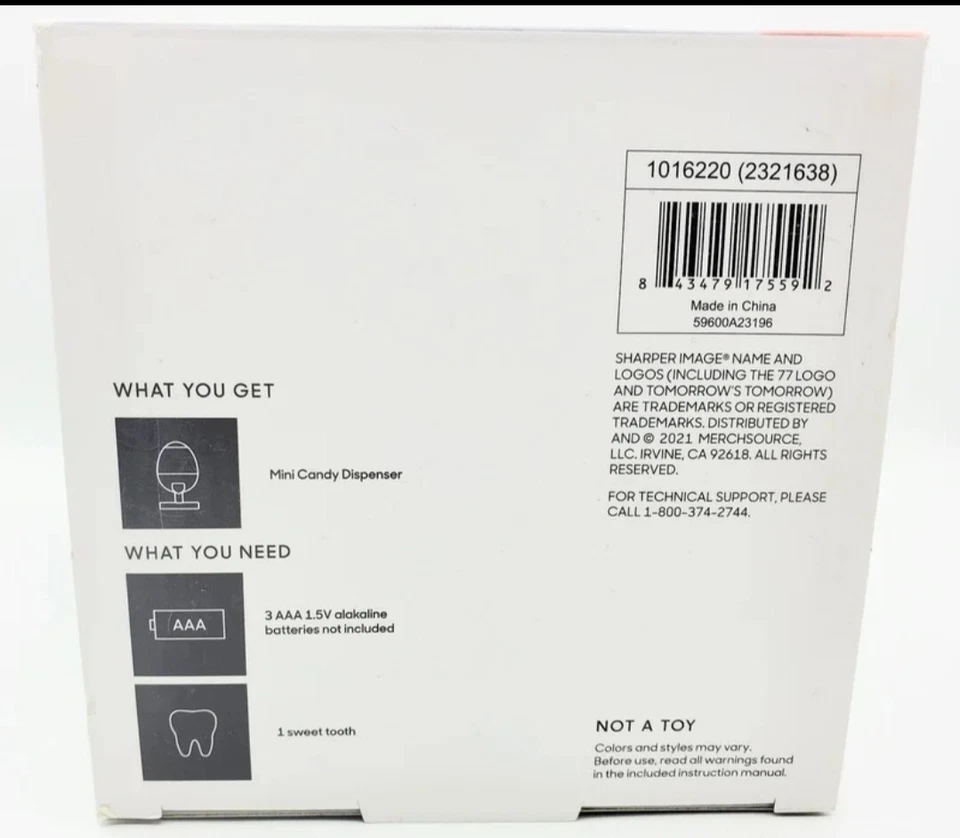 Sharper Image Mini Automatic Candy Dispenser- Black - Image 3 of 3