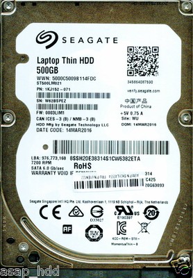タイムセール 美品 i5 SSD128G+HDD500G 8G タッチ№092 ST500LM021 1KJ152-071 0003LIM1 WU, W62, SEAGATE SATA 500GB | eBay