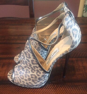 jimmy choo leopard heels