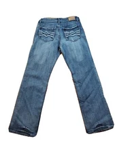  Flypaper  womens Blue Jeans Sz 18 X 33 Bootcut Western Pocket Dark Wash 